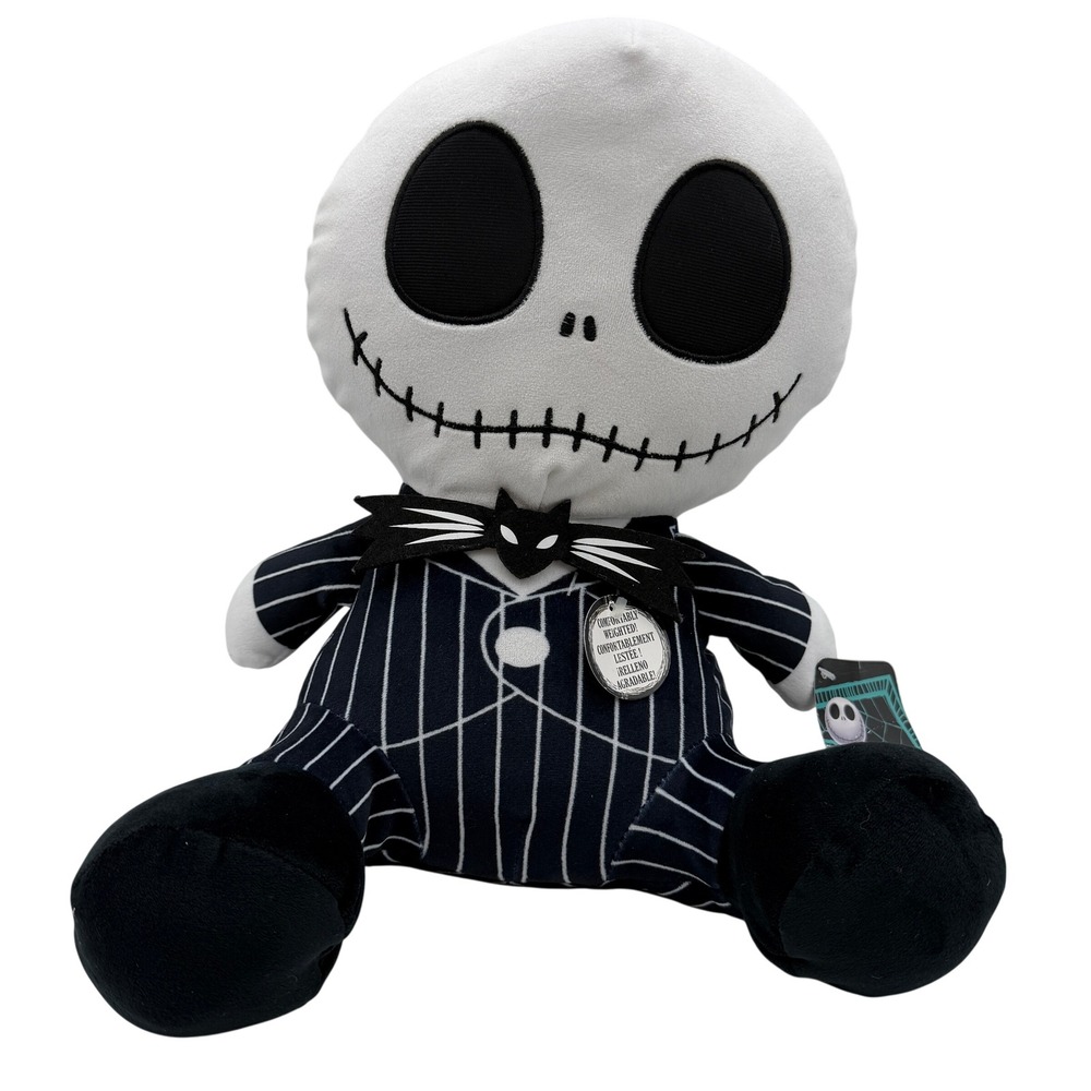 Disney Jack Skellington Weighted Plush Nightmare Before Christmas Just Play 11in